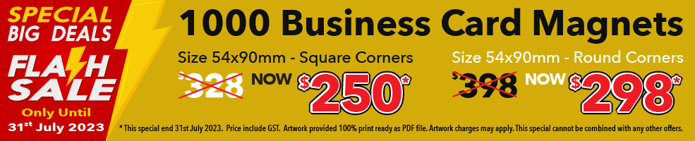 1000 Business Card Magnets $250* Jack Flash Signs